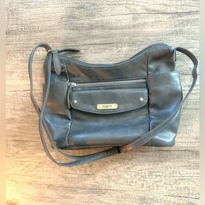 NWOT Rosetti Faux Leather Multipocket Gray Purse Shoulder/Crossbody Adjustable